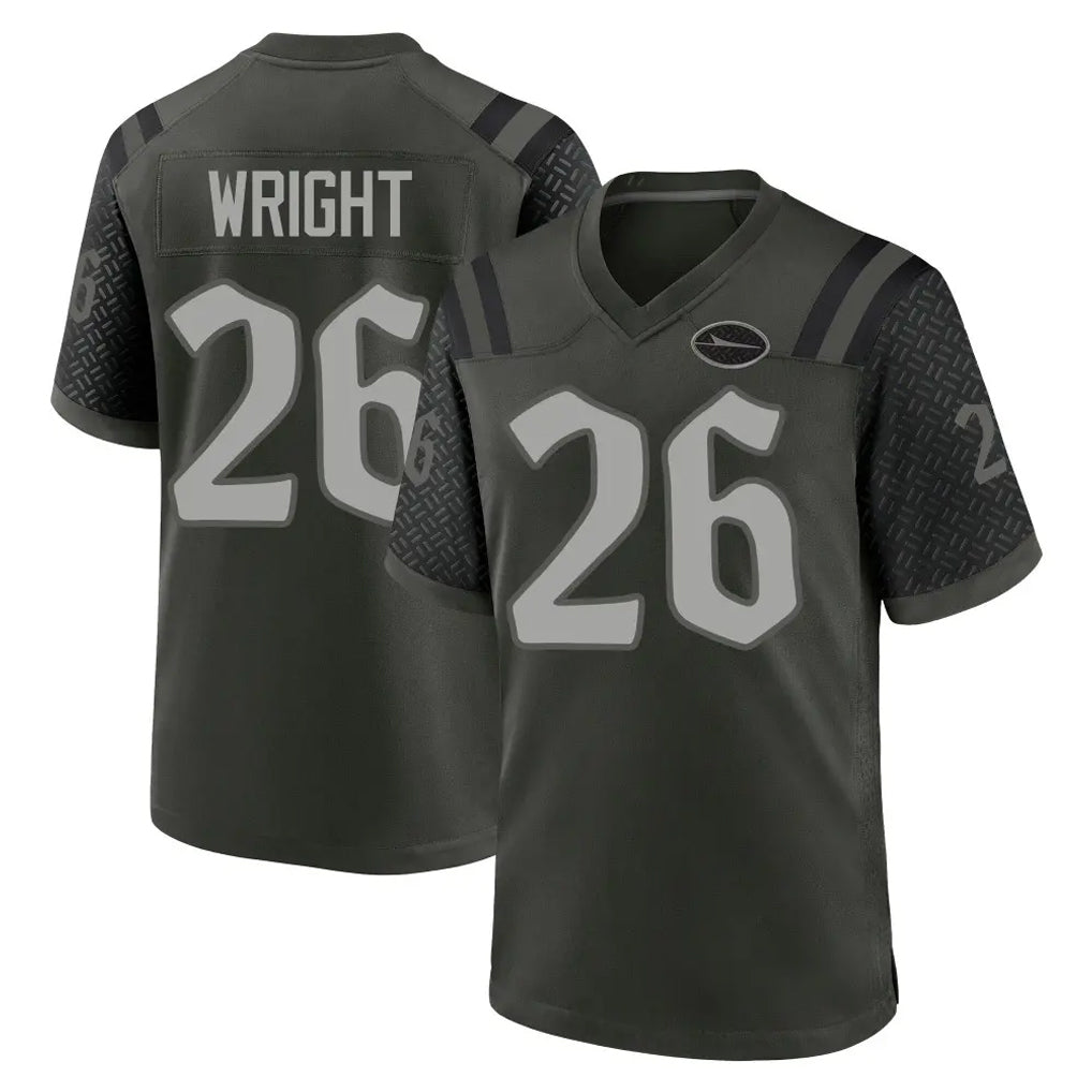 NY.Jets #26 Nahshon Wright Player Green 2025 Rivalries Collection Home Game Ddoa Stitched Jerseys