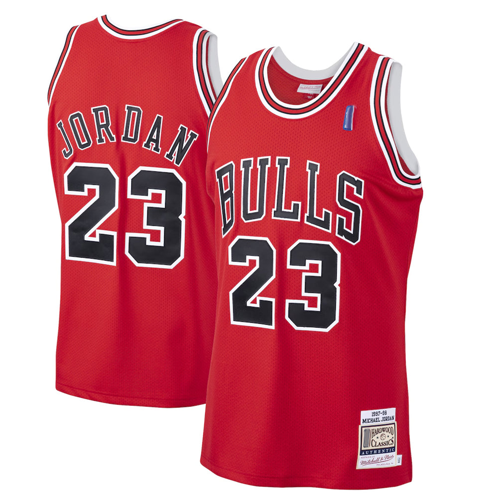 C.Bulls #23 Michael Jordan Player Red Hardwood Classics Ddoa Stitched jerseys