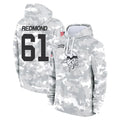 MN.Vikings #61 Jalen Redmond Player Arctic Camo Salute to Service Pullover Hoodies Limited Game Ddoa Stitched Jerseys