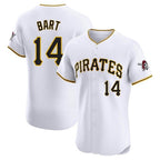 P.Pirates #14 Joey Bart Player White Home Limited Elite Ddoa Stitched Jerseys