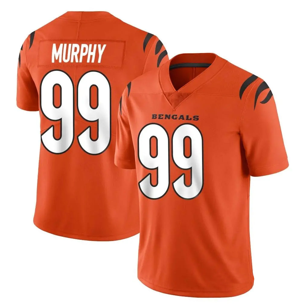 C.Bengals #99 Myles Murphy Player Orange Vapor Untouchable Limited Home Game Ddoa Stitched Jerseys