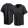 C.Guardians #75 Connor Brogdon Player Black T-shirt Home Game Ddoa Stitched Jerseys