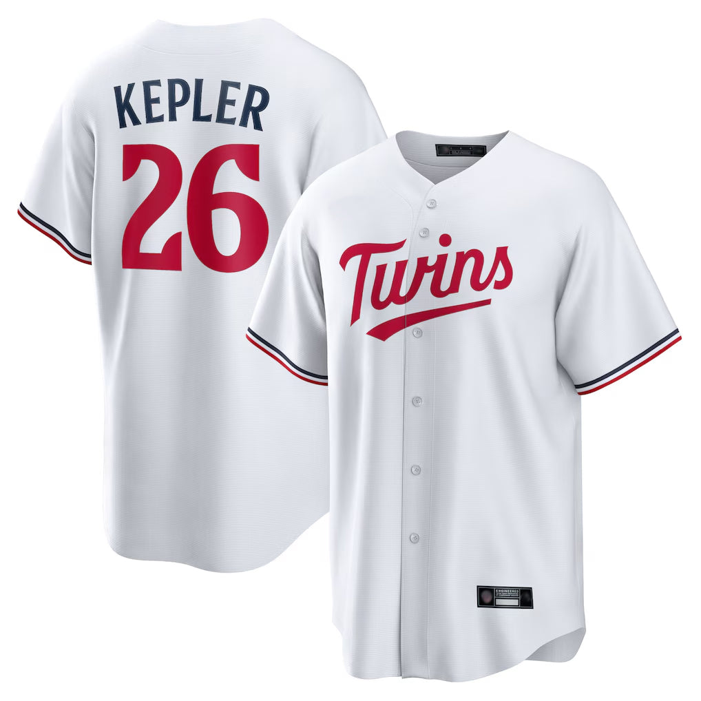 M.Twins #26 Max Kepler Player White Home Game Ddoa Stitched Jerseys