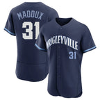 C.Cubs #31 Greg Maddux Player Navy City Connect Limited Elite Home Ddoa Stitched Jerseys