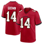 TB.Buccaneers #14 Chris Godwin Jr. Player Red Home Game Ddoa Stitched Jerseys