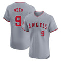 LA.Angels #9 Zach Neto Player Gray Home Limited Elite Ddoa Stitched Jerseys