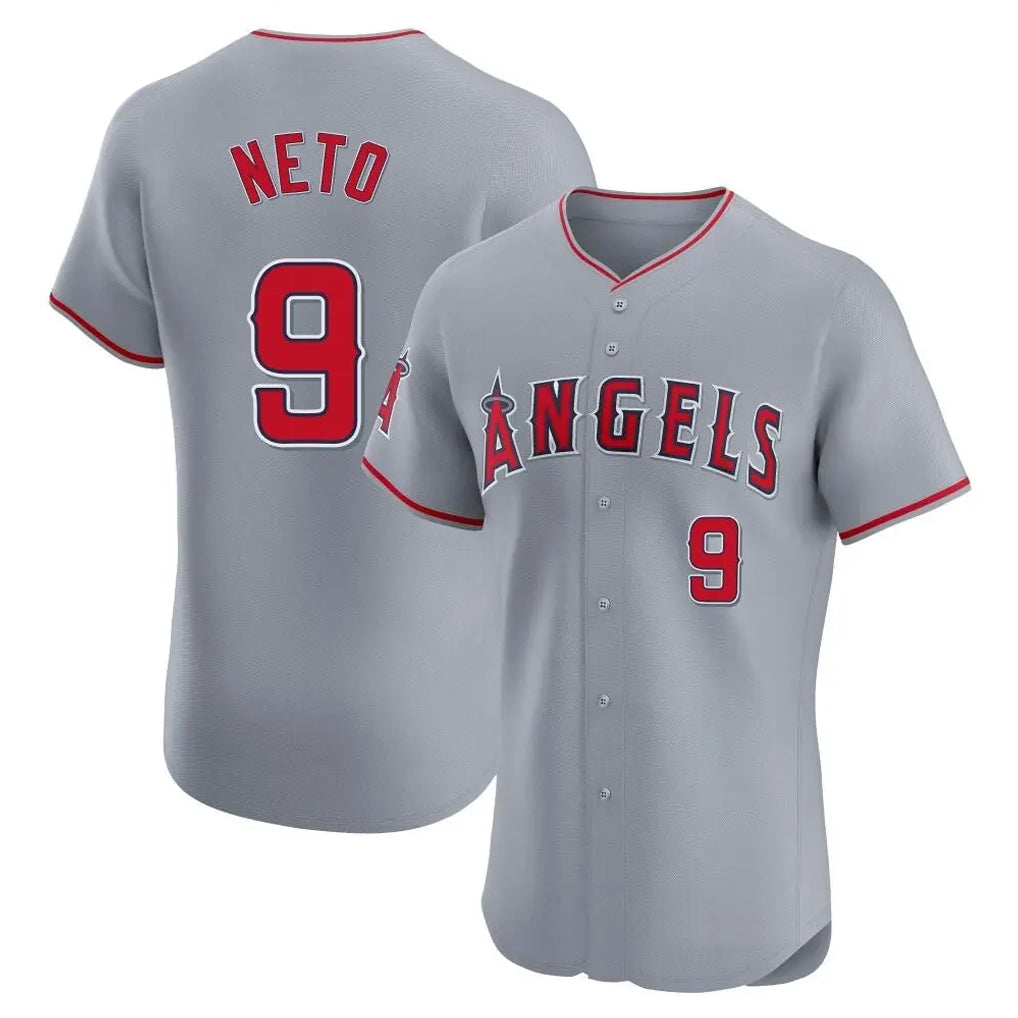 LA.Angels #9 Zach Neto Player Gray Home Limited Elite Ddoa Stitched Jerseys
