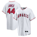 LA.Angels #44 Ben Joyce Player White Home Game Ddoa Stitched Jerseys