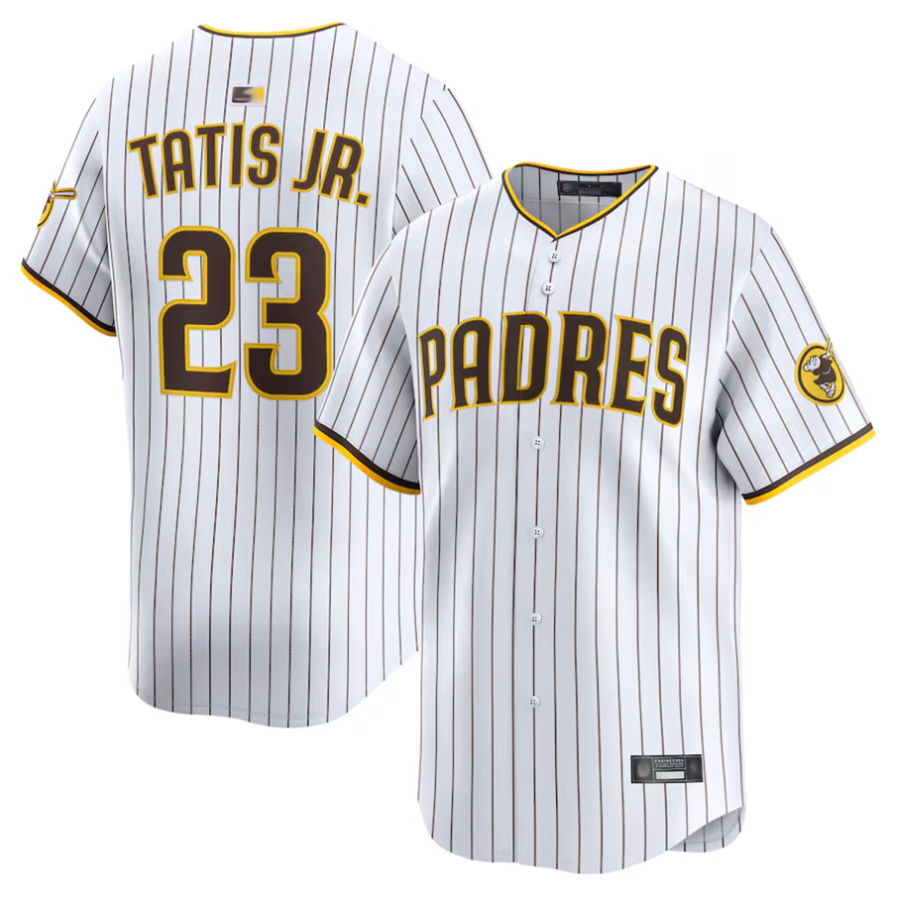 S.Diego Padres #23 Fernando Tatis Jr. Player White Limited Ddoa Stitched Jerseys