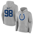IN.Colts #98 Arden Key Player Gray Pullover Hoodies Limited Game Ddoa Stitched Jerseys