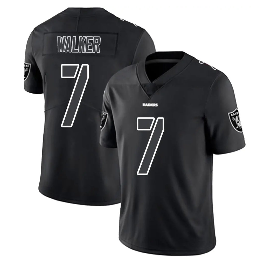 LV.Raiders #7 Quay Walker Player Black Limited Black Impact Home Game Ddoa Stitched Jerseys