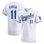 KC.Royals #11 Maikel Garcia Player White Alt Limited Elite Home Ddoa Stitched Jerseys