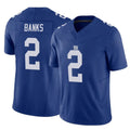 NY.Giants #2 Deonte Banks Player Royal Limited Vapor F.U.S.E. Home Game Ddoa Stitched Jerseys