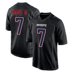 NE.Patriots #7 Carlton Davis III Player Carbon Fashion Limited Home Game Ddoa Stitched Jerseys