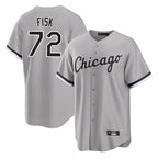 C.White Sox #72 Carlton Fisk Player Gray Home Game Ddoa Stitched Jerseys