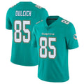 M.Dolphins #85 Greg Dulcich Player Aqua Limited Vapor Untouchable Home Game Ddoa Stitched Jerseys