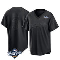 LA.Dodgers #3 Edwin D¨ªaz Player Black World Series Pitch Fashion T-shirt Ddoa Stitched Jerseys