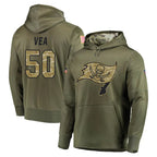 TB.Buccaneers #50 Vita Vea Player Olive Salute to Service Pullover Hoodie Home Game Ddoa Stitched Jerseys