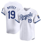KC.Royals #19 Michael Massey Player White Alt Limited Home Ddoa Stitched Jerseys