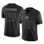 C.Bears #29 Tyrique Stevenson Player Black REFLECTIVE Limited Game Ddoa Stitched Jerseys