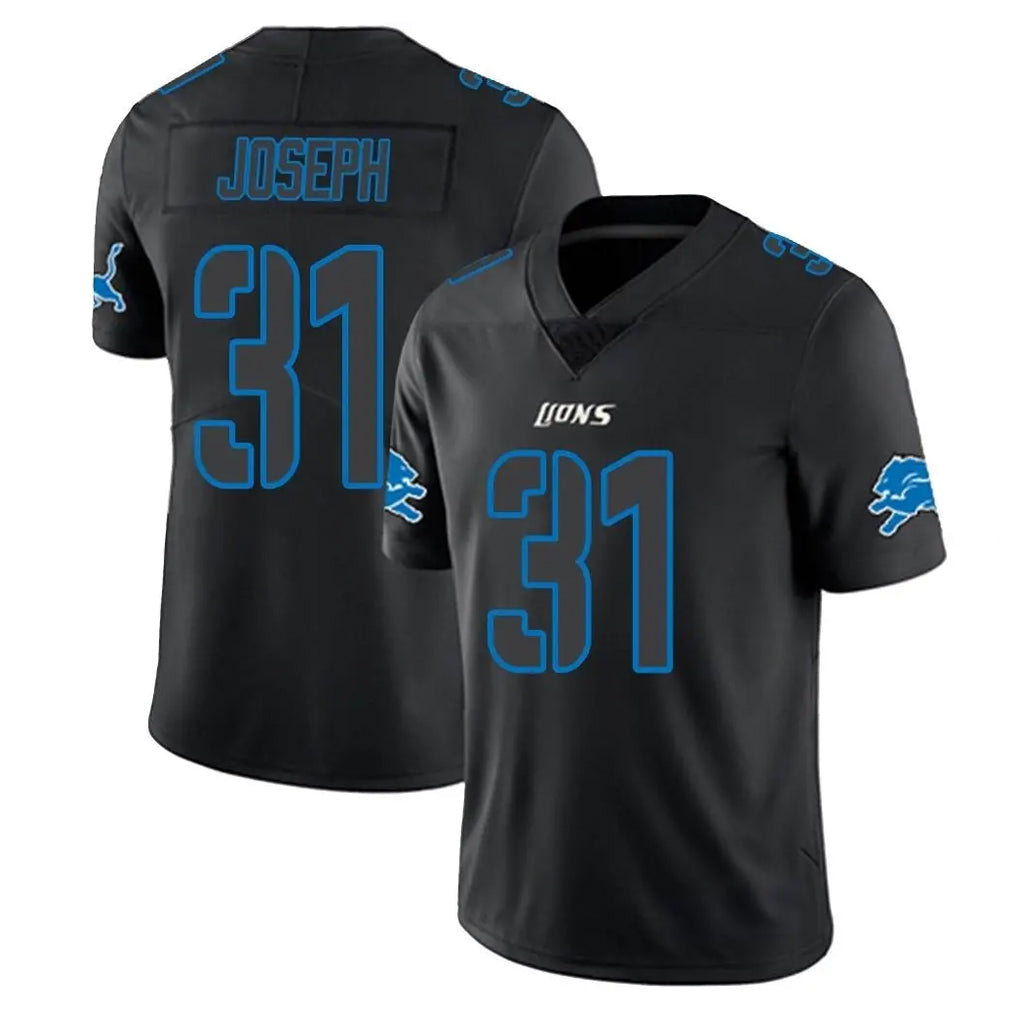 D.Lions #31 Kerby Joseph Player Black Impact Limited Home Game Ddoa Stitched Jerseys