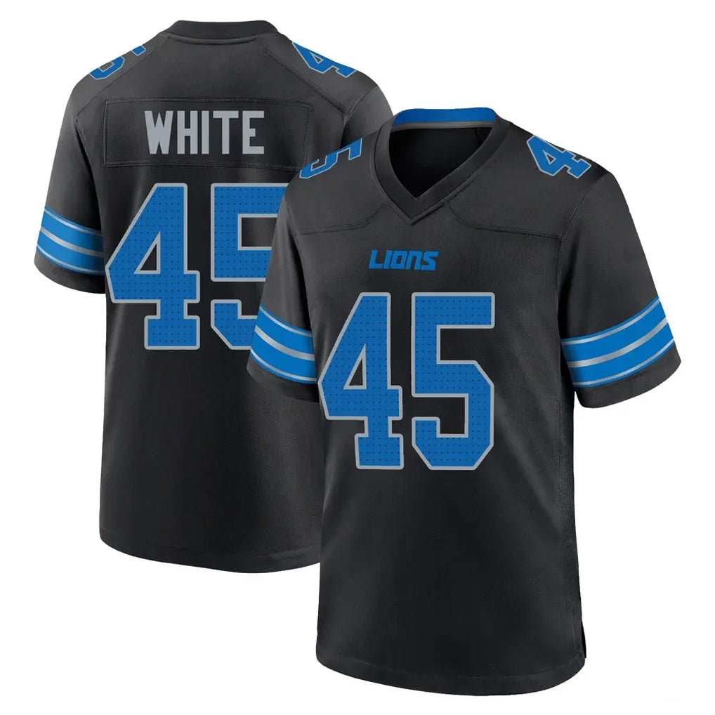 D.Lions #45 Devin White Player Black Alternate Home Game Ddoa Stitched Jerseys
