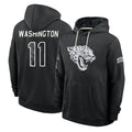 J.Jaguars #11 Parker Washington Player 2026 Black Logo Pullover Hoodies Limited Game Ddoa Stitched Jerseys