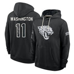 J.Jaguars #11 Parker Washington Player 2026 Black Logo Pullover Hoodies Limited Game Ddoa Stitched Jerseys