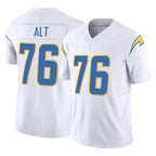 LA.Chargers #76 Joe Alt Player White Limited Vapor F.U.S.E. Home Game Ddoa Stitched Jerseys