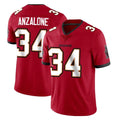 TB.Buccaneers #34 Alex Anzalone Player Red Limited Vapor Home Game Ddoa Stitched Jerseys