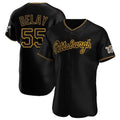 P.Pirates #55 Jason Delay Player Black Home Limited Elite Ddoa Stitched Jerseys