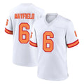 TB.Buccaneers #6 Baker Mayfield Player White '76 Home Game Ddoa Stitched Jerseys