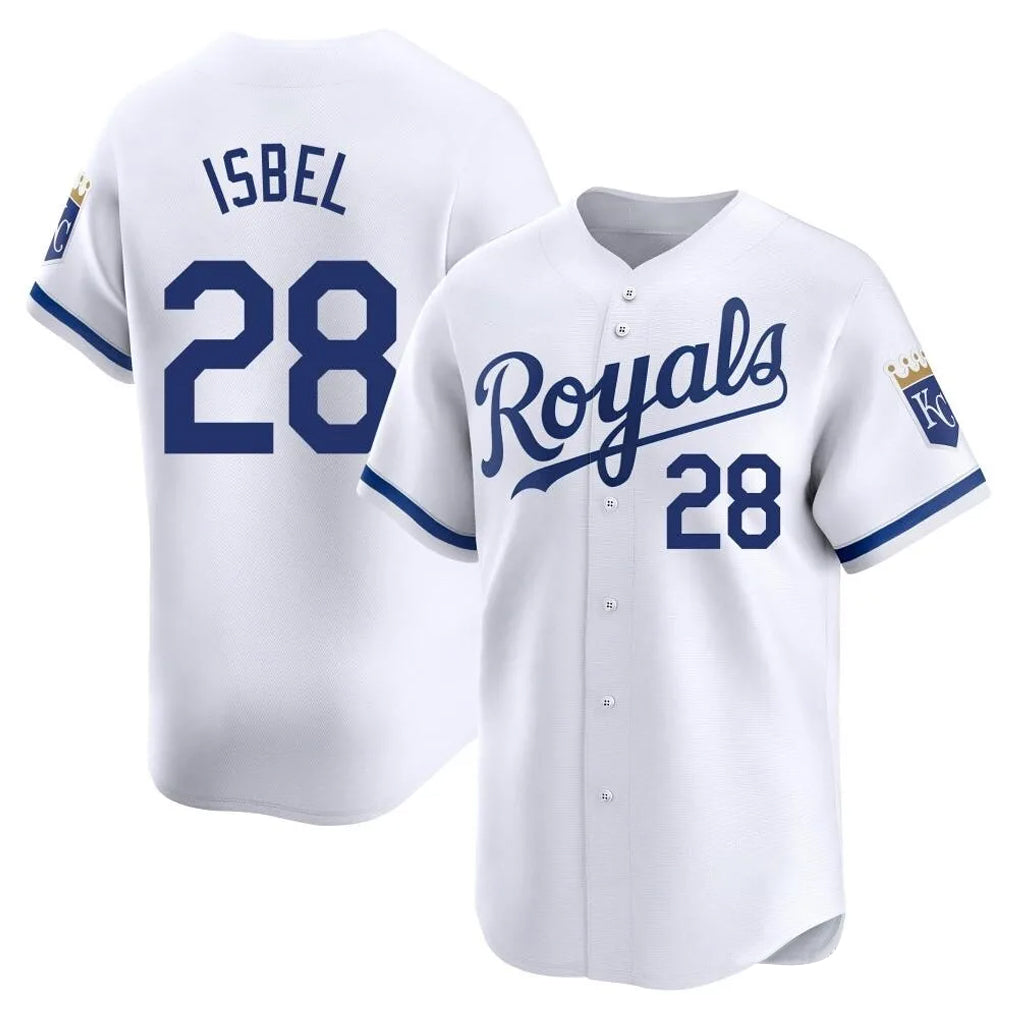 KC.Royals #28 Kyle Isbel Player White Alt Limited Home Ddoa Stitched Jerseys