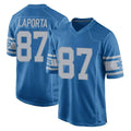 D.Lions #87 Sam LaPorta Player Blue Vapor Untouchable Throwback Game Ddoa Stitched Jerseys