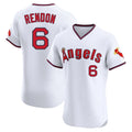LA.Angels #6 Anthony Rendon Player White T-shirt Home Limited Elite Ddoa Stitched Jerseys