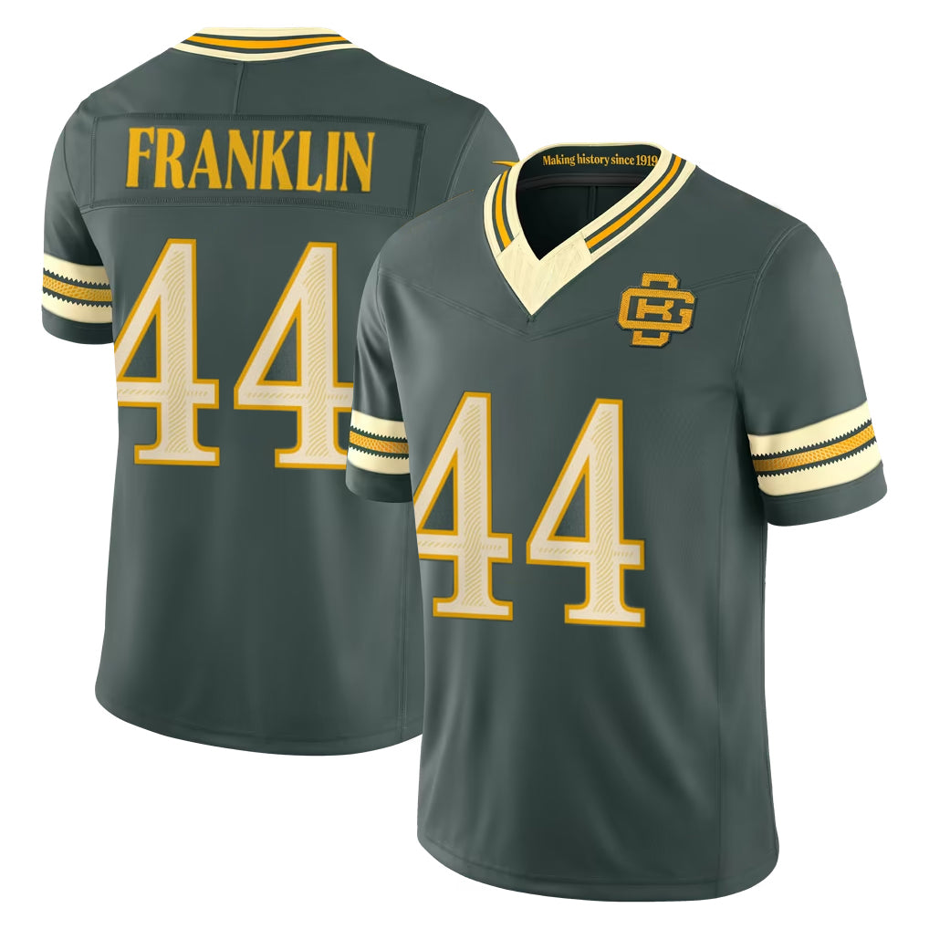 GB.Packers #44 Zaire Franklin Player Green Limited 2026 Rivalries Collection Home Game Ddoa Stitched Jerseys
