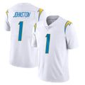 LA.Chargers #1 Quentin Johnston Player White Limited Vapor Untouchable Home Game Ddoa Stitched Jerseys