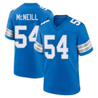 D.Lions #54 Alim McNeill Player Blue Alternate Home Game Ddoa Stitched Jerseys