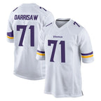 M.Vikings #71 Christian Darrisaw Player White Home Game Ddoa Stitched Jerseys