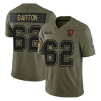 TB.Buccaneers #62 Graham Barton Player Olive 2025 Salute To Service Limited Home Game Ddoa Stitched Jerseys