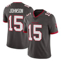 TB.Buccaneers #15 Tez Johnson Player Pewter Limited Alternate Vapor Home Game Ddoa Stitched Jerseys