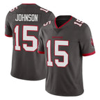 TB.Buccaneers #15 Tez Johnson Player Pewter Limited Alternate Vapor Home Game Ddoa Stitched Jerseys