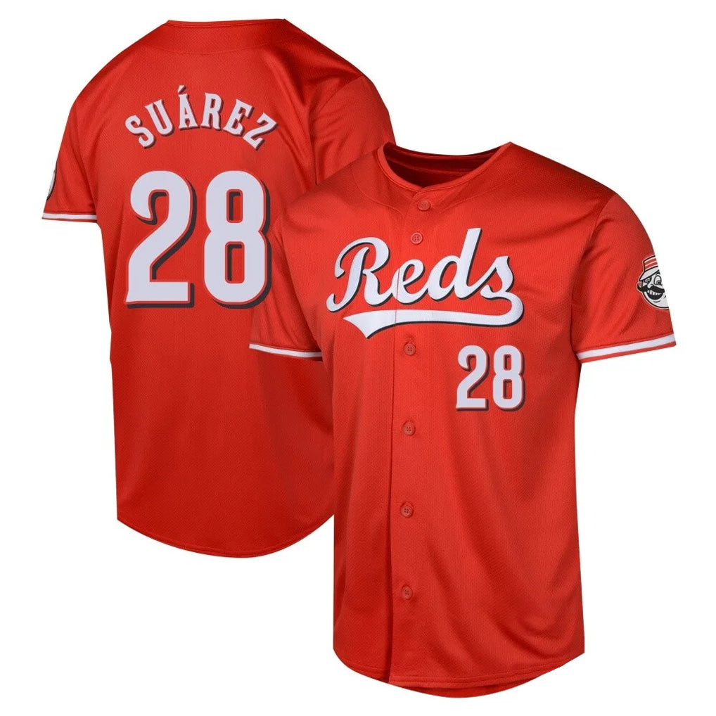 C.Reds #28 Eugenio Su¨¢rez Player Red 2026 City Connect Limited Home Ddoa Stitched Jerseys