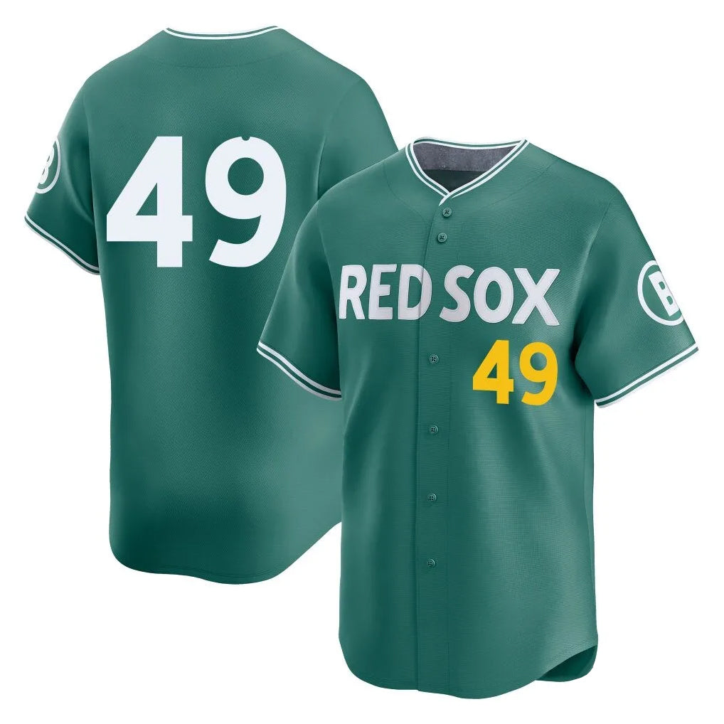 B.Red Sox #49 Tim Wakefield Player Green City Connect Limited Home Game Ddoa Stitched Jerseys