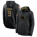 D.Cowboys #9 KaVontae Turpin Player Black Salute to Service Pullover Hoodies Limited Ddoa Stitched Jerseys