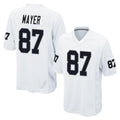 LV.Raiders #87 Michael Mayer Player White Home Game Ddoa Stitched Jerseys