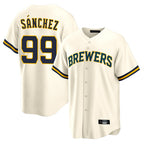 M.Brewers #99 Gary Sanchez Player Cream Home Game Ddoa Stitched Jerseys