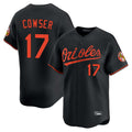 B.Orioles #17 Colton Cowser Player Black Limited Home Game Ddoa Stitched Jerseys