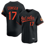 B.Orioles #17 Colton Cowser Player Black Limited Home Game Ddoa Stitched Jerseys