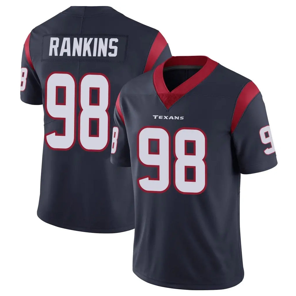 H.Texans #98 Sheldon Rankins Player Navy Limited Vapor Untouchable Home Game Ddoa Stitched Jerseys